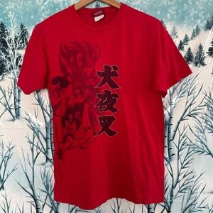 Vintage 2006 Inuyasha T-Shirt Mens Small Medium Red Kagome Sesshomaru Anime Tee